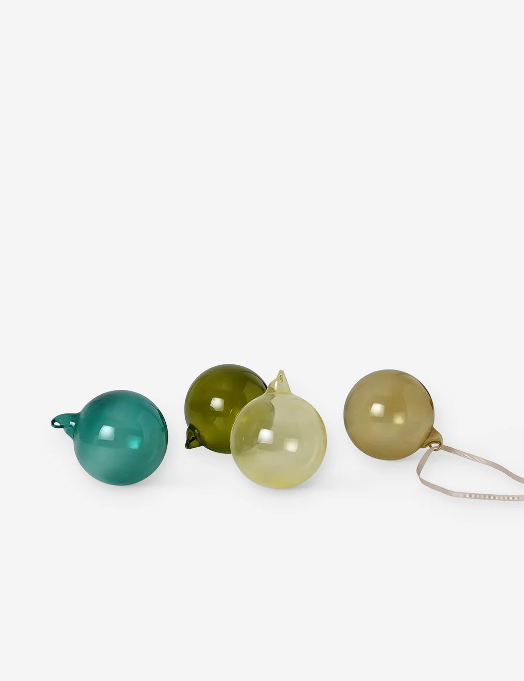 Glass Bauble Ornament (Set of 4) | Lulu and Georgia 