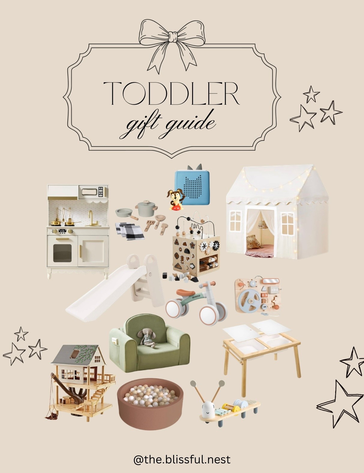 Toddler Gift Guide

Toddler gifts, Christmas, Christmas gift guide, kids gifts, gifts for toddlers, Christmas presents, kids slide, indoor playhouse, play kitchen, kids toys 

#LTKGiftGuide #LTKHoliday #LTKKids