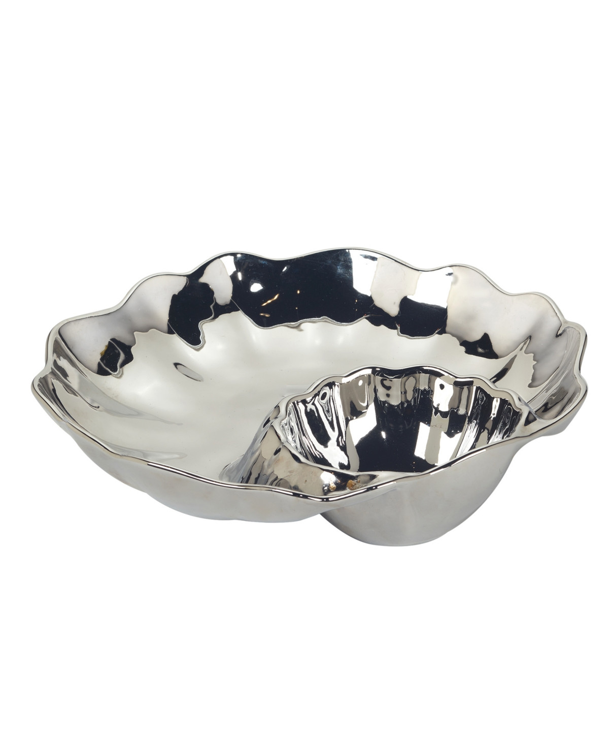Certified International Gold-Silver Tone Coast Chip Dip - Silver | Macy's