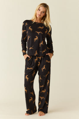 Hayley Cloud Jersey PJ Set in Panthera | MASONgrey