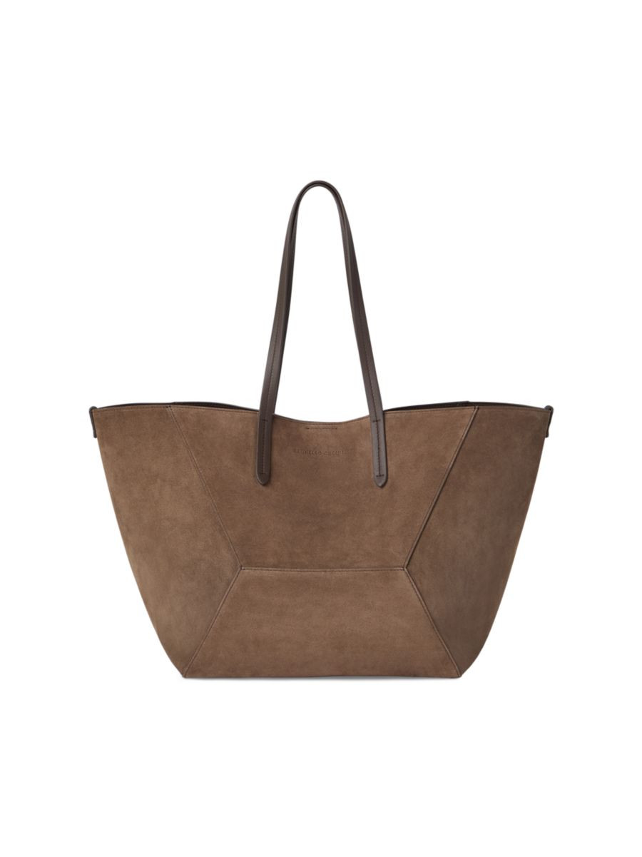 Suede Shopper Bag with Monili | Saks Fifth Avenue