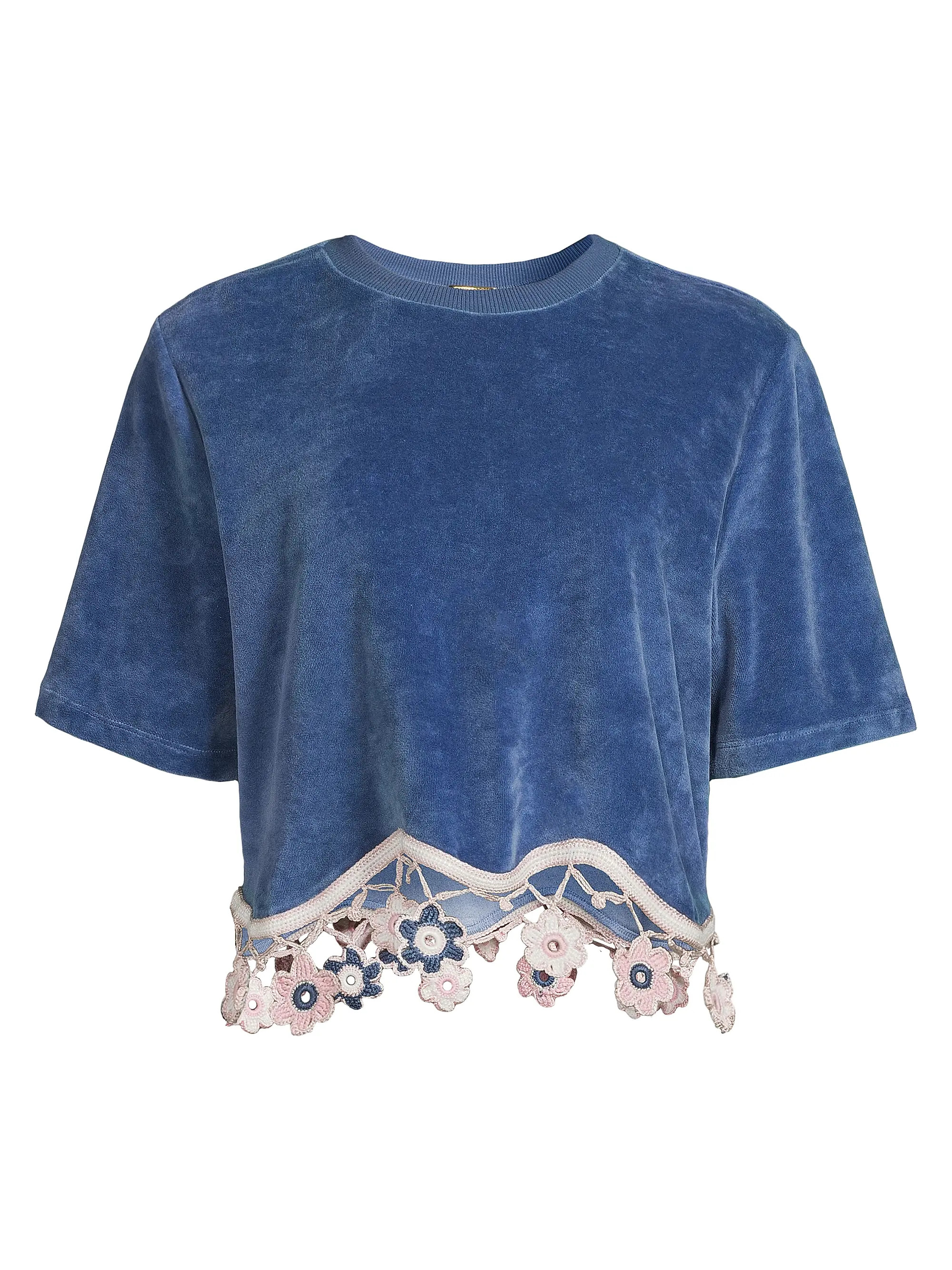 My Beachy Side Peony Crocheted Hem Cover-Up Top | Saks Fifth Avenue | Saks Fifth Avenue