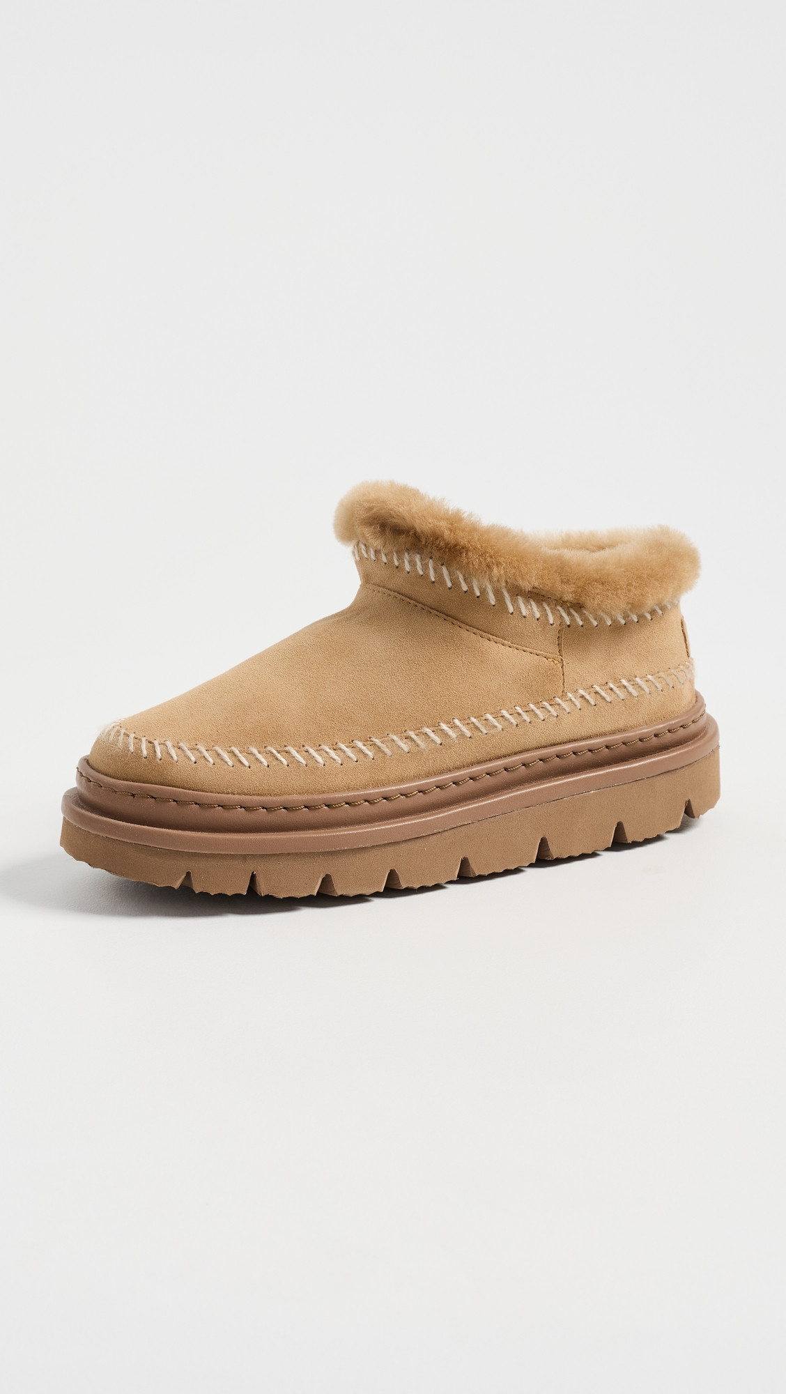 Laidback London Nyali Micro 4.3 Booties Saffron Suede Natural 36 | Shopbop