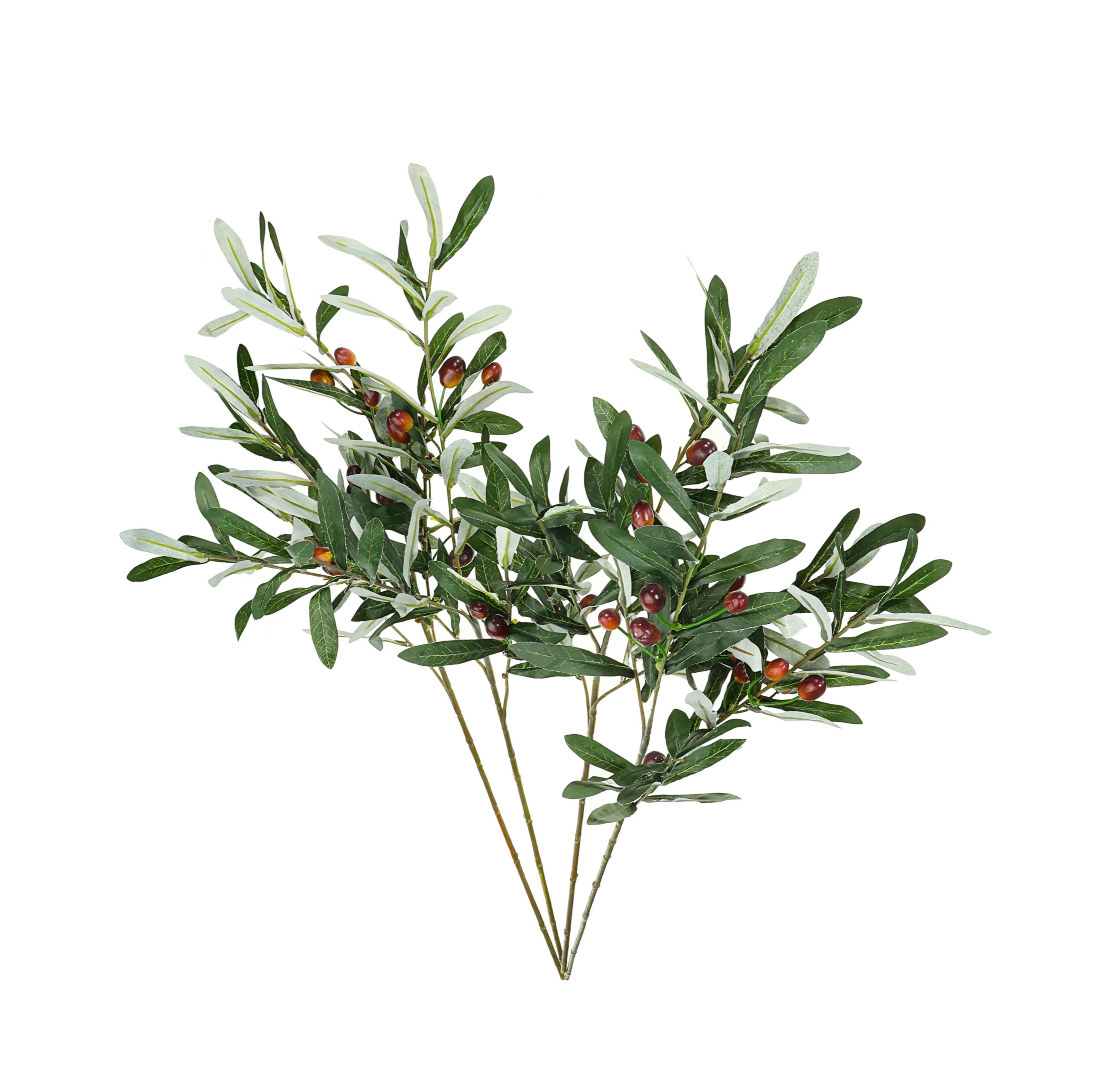 ShoppeWatch Artificial Olive Branches and Stems with Fruit 30 " for Decoration - Faux Plant Fake ... | Walmart (US)