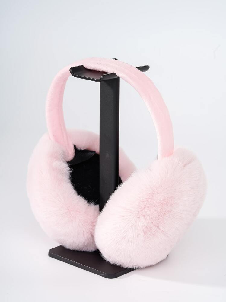 1pc Solid Fluffy Earmuffs For Autumn And Winter Halloween | SHEIN
