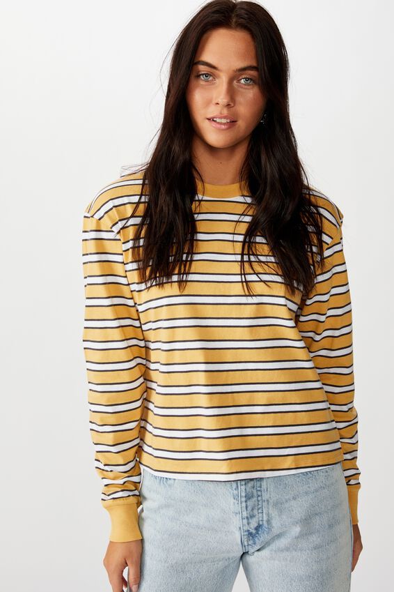 Teri Long Sleeve Crew Neck Top | Cotton On (ANZ)