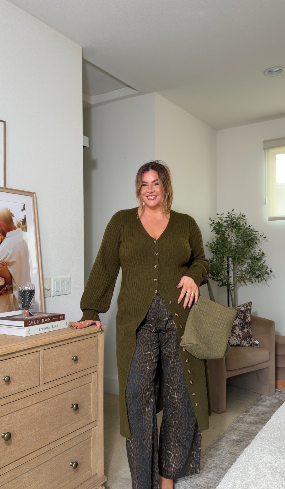 This oversized cardigan is the coziest addition to my wardrobe! Pair it with these printed pants and you all set! Wearing the plans in a 3XL & sweater in an xl!

#LTKSeasonal #LTKootd #LTKMidsize