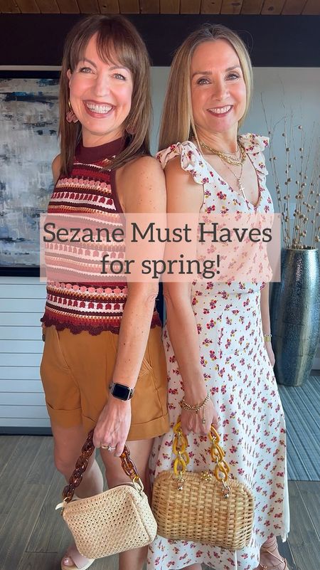 Comment LINKS to shop!🛍️ Nothing makes us fall in love with summer fashion more than @sezane ! We’re currently swooning over these one-of-a-kind pieces that are straight from the streets of Paris!😍

Krista’s crochet top is part of a matching set but she’s loving it with the Cedric short! And check out the lace detail on the Mina shirt that can be worn two ways! My Lara blouse & Tabata skirt pair seamlessly to create the illusion of a dress but I might even love them more as separates! It’s the delicate floral that gets me-it’s so pretty!! Don’t pass up the chance to have French fashion delivered to your doorstep—from opening the box to styling, the experience is sublime!🤩
HOW TO SHOP:
1️⃣Comment LINKS & we’ll send outfit links to your DM
2️⃣Click link in bio to shop on the @shop.ltk app or on our website 
3️⃣Watch our stories for links
4️⃣Links saved in May highlights 

Crochet top, summer outfit, summer shorts, floral top, floral midi skirt, wedding guest dress, graduation outfit, vacation outfit 

#LTKOver40 #LTKWedding #LTKStyleTip