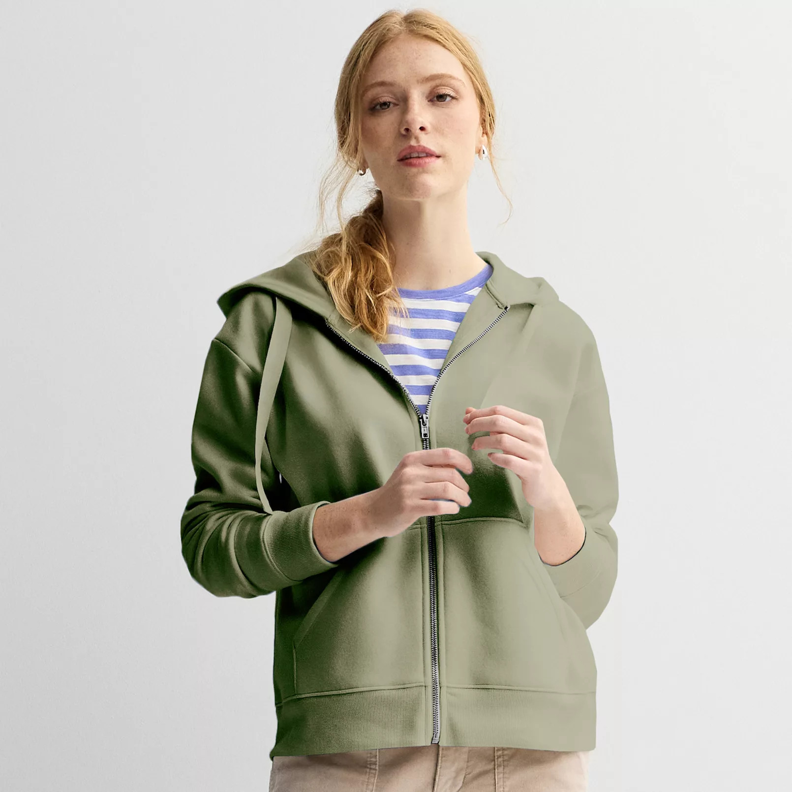 Women's Sonoma Goods For Life® Fleece Zip-Up Hoodie | Kohl's