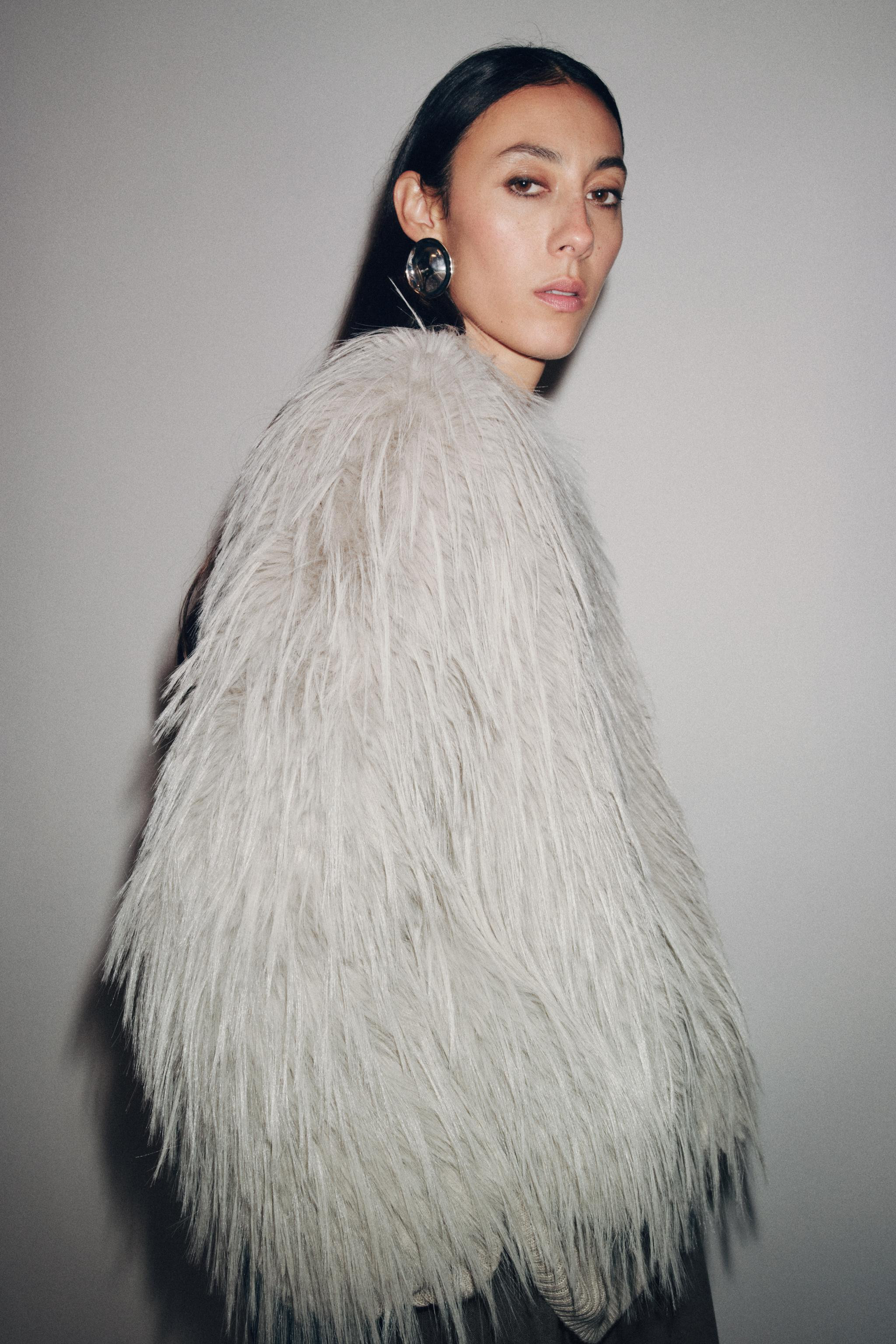 ZW COLLECTION FAUX FUR COAT | Zara US