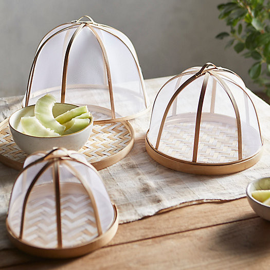 Herringbone Bamboo Food Cover | Terrain