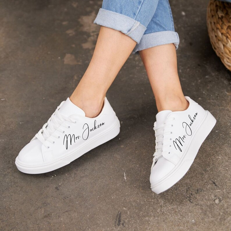 Personalized Bridal Sneakers,Personalized Wedding Sneakers,Personalized Bride Sneakers,Custom Bri... | Etsy (US)