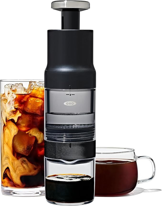 OXO Brew Rapid Brewer - Portable Coffee Maker, Fast Manual Hot & Cold Brew, Small Handheld Brewer... | Amazon (US)