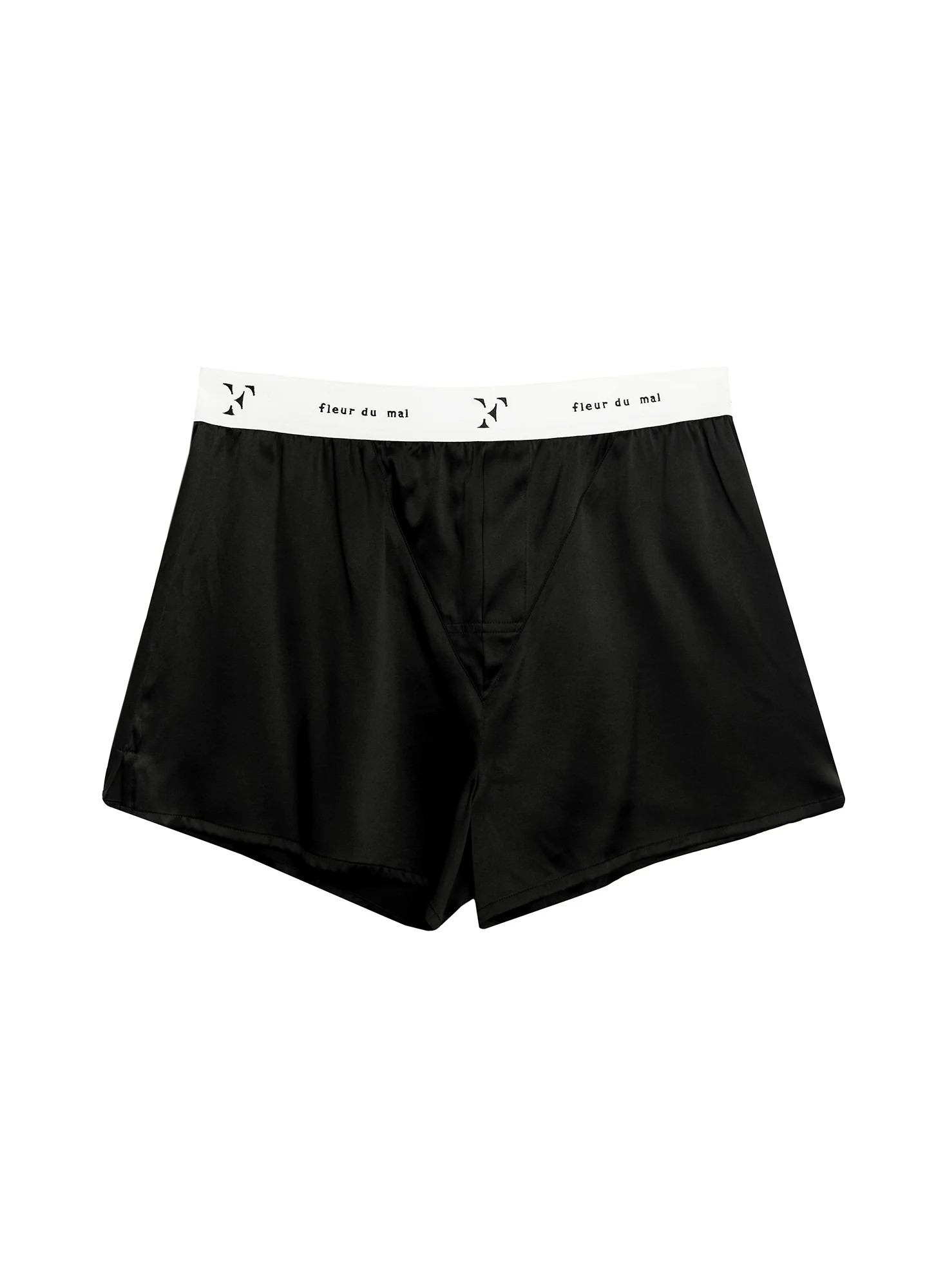 Black Unisex Boxer Short | Fleur du Mal | Fleur du Mal