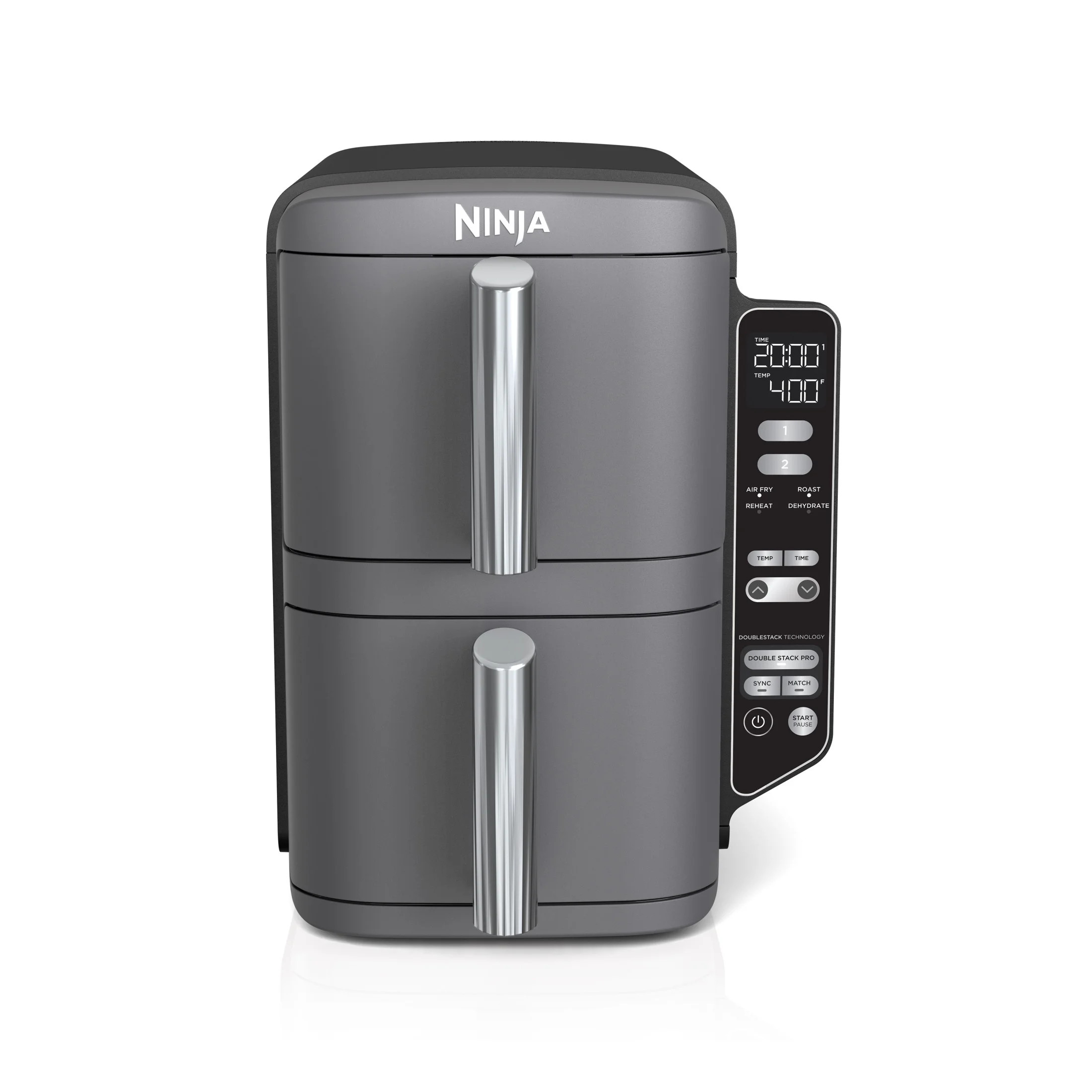 Ninja 10 qt 2-Basket Air Fryer, Black - Automatic Shutoff | Walmart (US)