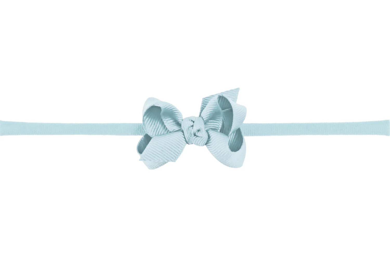 Beyond Creations Baby Grosgrain Bow Headband - Millennium Blue | JoJo Mommy