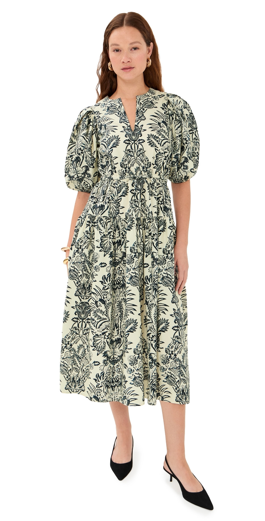 Ulla Johnson Harriet Dress Ivory Flora 12 | Shopbop