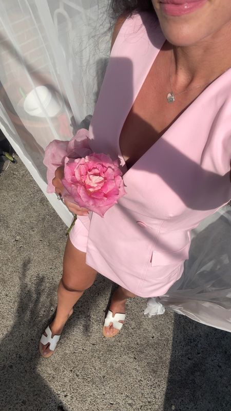 Pink blazer romper dress 
Vacation capsule wardrobe dress must haves 
Linked similar 

#LTKtravel #LTKsummer #LTKstyletip