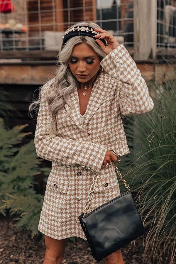 Houndstooth blazer outlet dress