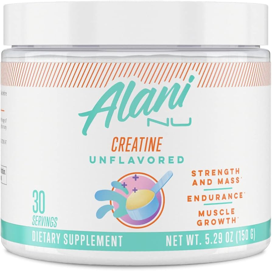 Alani Nu Creatine Monohydrate Powder 150 Grams (5.29 oz), Unflavored | Pure | Micronized Creatine... | Amazon (US)