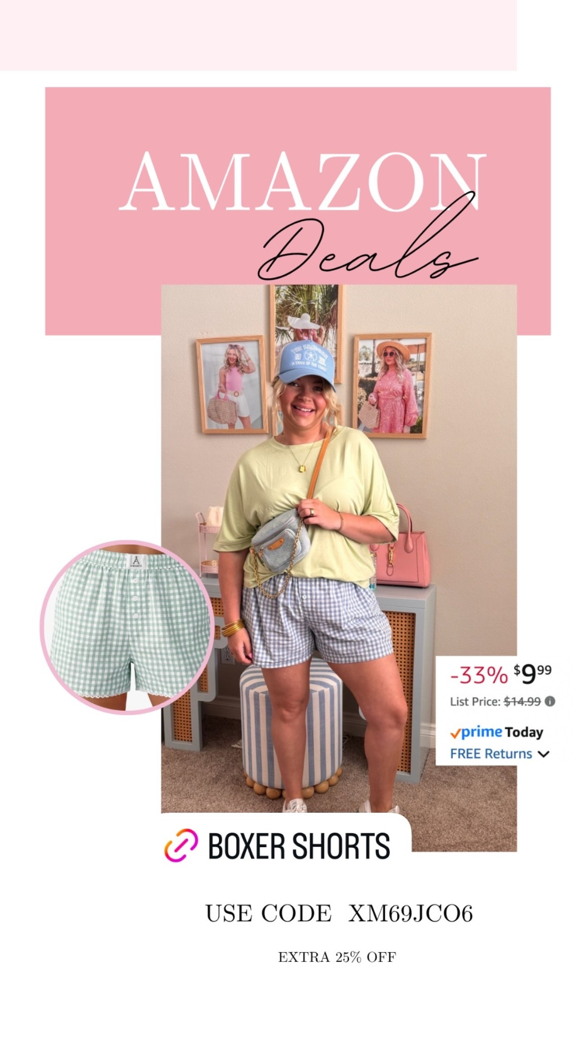 Cute lace trimmed gingham boxer shorts on Deal!

#LTKSaleAlert #LTKMidsize #LTKSeasonal