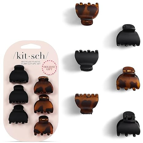 Kitsch Mini Claw Clips for Women - Stylish Small Hair Clips for Kids | Stays In Place Without Pul... | Amazon (US)