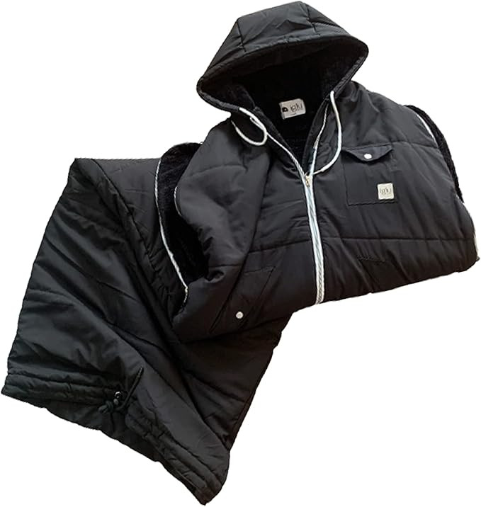 Wearable Sleeping Bag Long Puffer Jacket Stadium Sack Camping Sports Stadiums Poncho Blanket | Amazon (US)