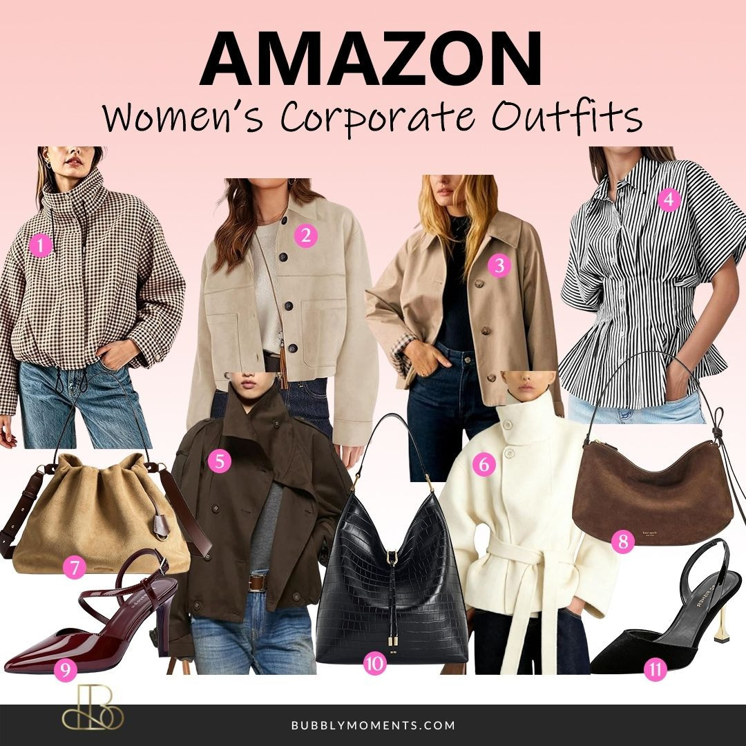 Simple and stylish work outfits ✨ These women’s corporate outfit ideas are perfect for the office, meetings, and everyday work days. Find easy-to-wear blazers, tops, trousers, skirts, and more that you can mix and match. Keep your work wardrobe stylish, comfortable, and easy to wear. Add your favorite shoes and bag to complete the look. If you need new office outfit ideas, these Amazon finds are worth checking out. Save this post for your next workwear refresh and shop your favorites! 🛍️
#LTKootd #LTKStyle #LTKFinds #CorporateOutfits #WorkOutfits #OfficeOutfits #Workwear #OfficeStyle #BusinessCasual #WomensFashion #WomensStyle #WorkwearStyle #OfficeFashion #OutfitIdeas #OutfitInspo #StyleInspo #AmazonFashion #AmazonFinds #FashionFinds 

 