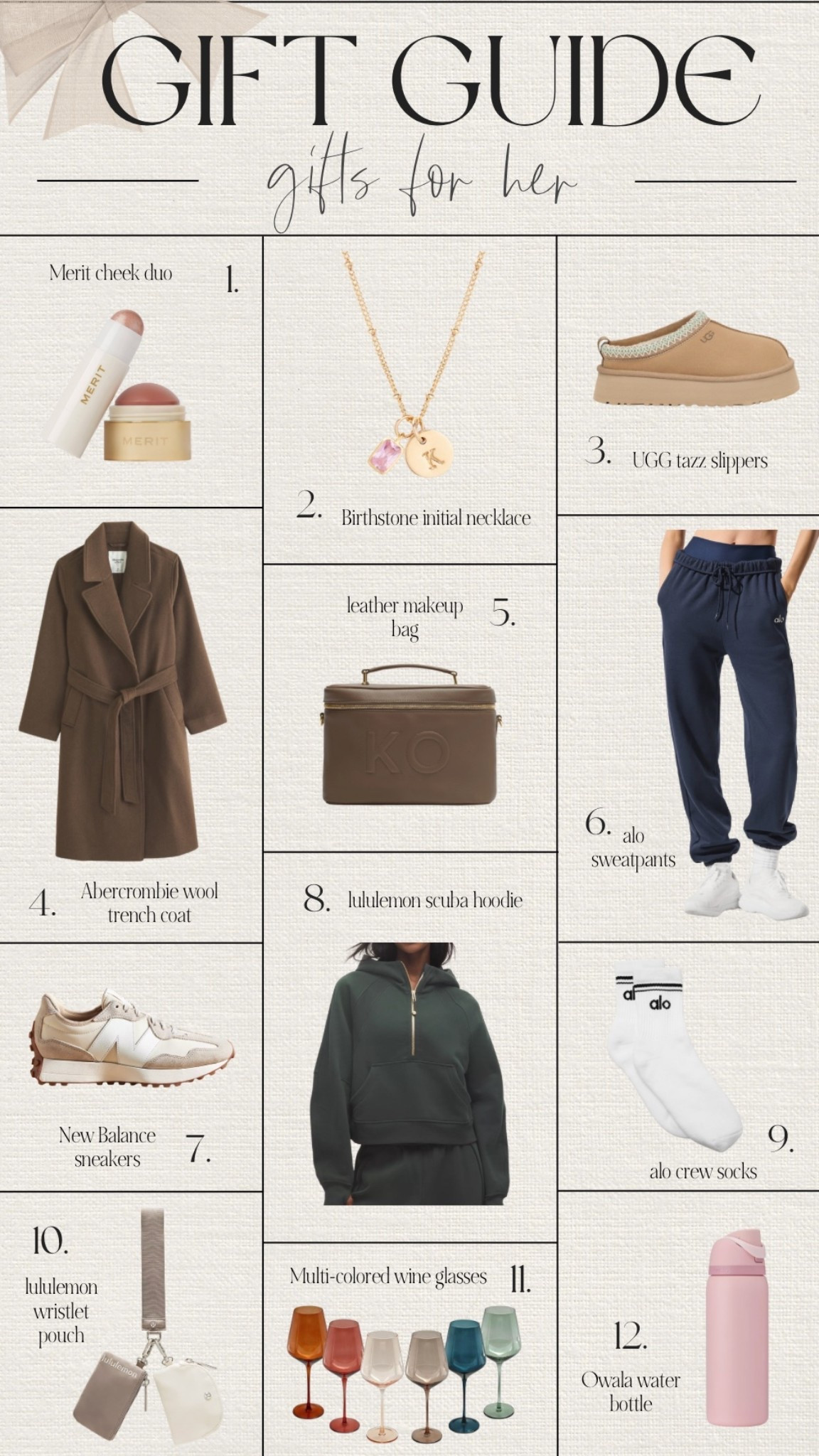 HOLIDAY GIFT GUIDE FOR HER 🎁✨ Here are some of our favorite Christmas gift ideas for women 🥰 ✨

All of our 2025 Christmas Gift Guides (with more details on the products) are on sundaymimosasblog.com 🎁

Christmas gift guide for her, gifts for her, gifts for mom, gifts for women, Christmas gifts for women

#LTKSaleAlert #LTKStyleTip #LTKSeasonal