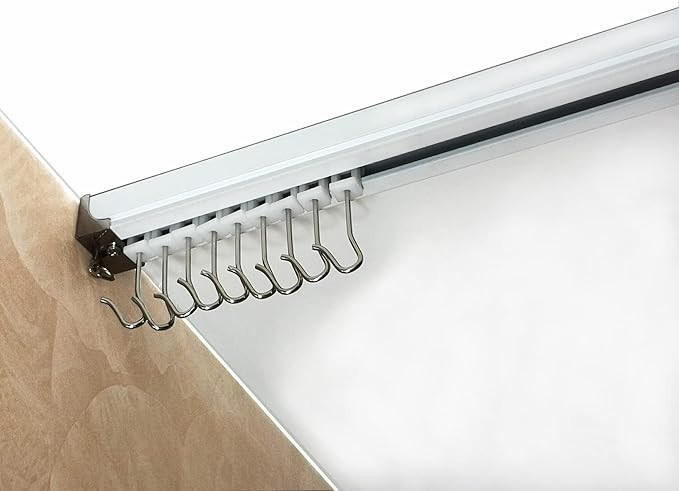 BIGalleons Ceiling Curtain Track, Room Divider Ceiling Track 6ft×1pc, Aluminum Heavy Duty Ceilin... | Amazon (US)