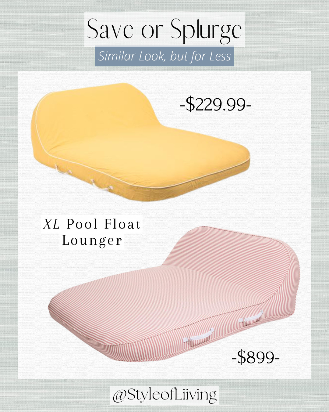 XL pool float lounger! Save or splurge. Striped pattern, inflatable design, dual side carry handles, spill, stain, and fade resistant, removable zip cover, mesh draining holes, storage bag included. Pool float and patio lounger. #poolfloat #patio #poollounger #patiolounger #outdoorlounger #ltksalealert #saveorsplurge #inflatablefloat #poolbed  

 #LTKSeasonal #LTKU #LTKSwim