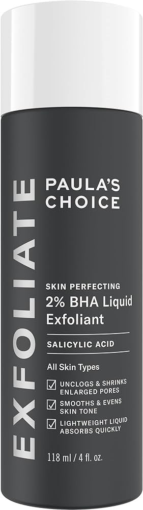 Paula's Choice SKIN PERFECTING 2% BHA Liquid Salicylic Acid Exfoliant-Facial Exfoliant for Blackh... | Amazon (US)