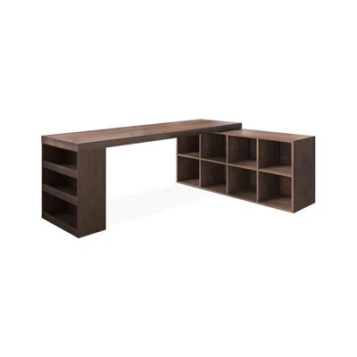 Nut-brown Rectangular Solid Wood writing desk | Wayfair North America