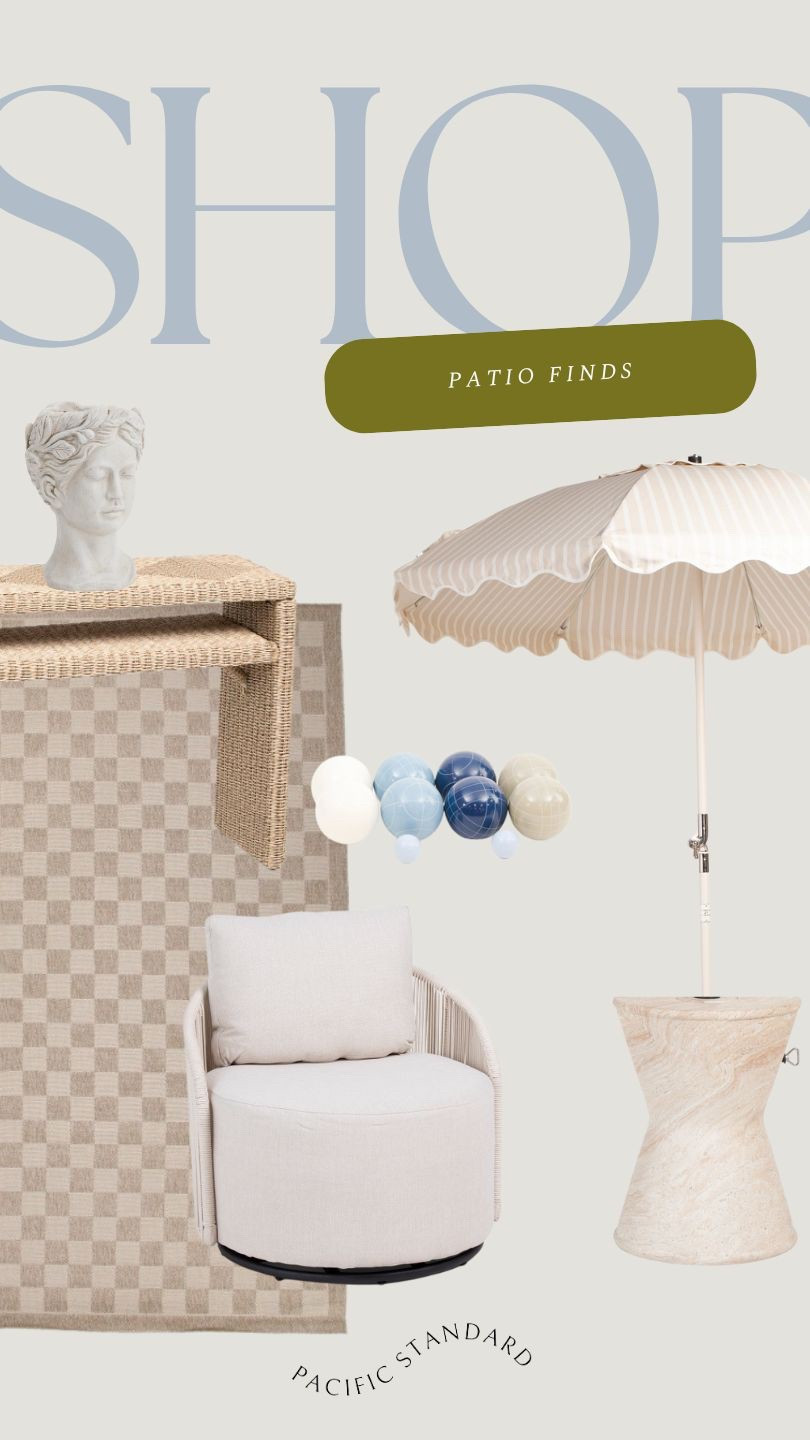 Affordable Patio Finds from @tjmaxx | neutral outdoor patio furniture and accessories | #tjmaxx #affordablefinds

#LTKStyleTip #LTKHome
