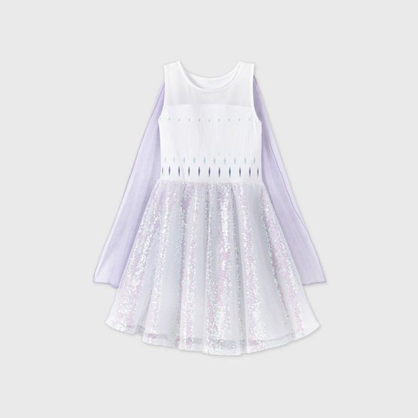 Girls' Disney Frozen Elsa Epilogue Dress - White | Target