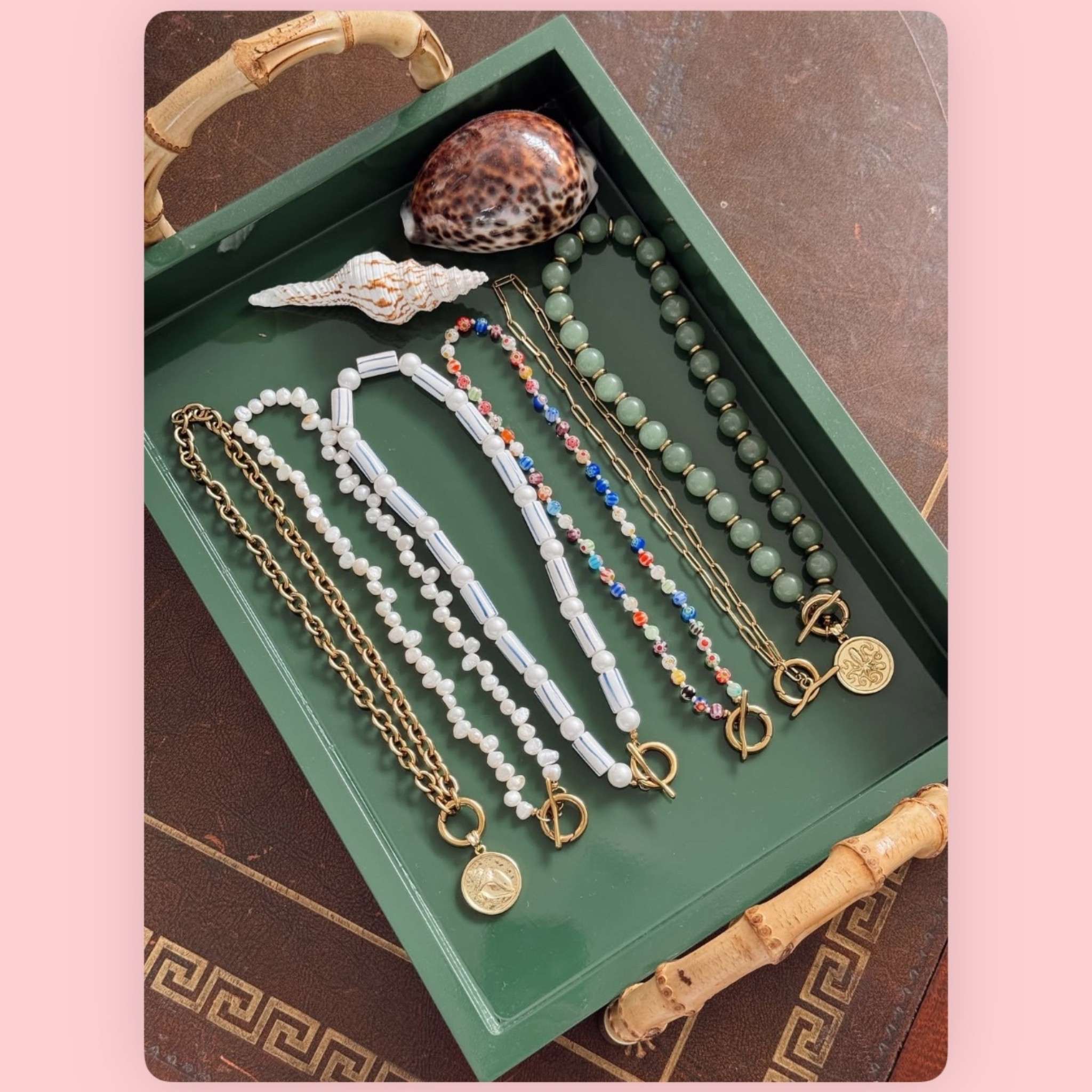 My sweet friends jewelry company is offering 30% off all pieces and today only you’ll get a free tote with purchase! These make great under $100 gifts - my fav is the choker pendant and pink shell! They’re great because you can mix and match pendants with different necklace bases and add your own favorite charms 