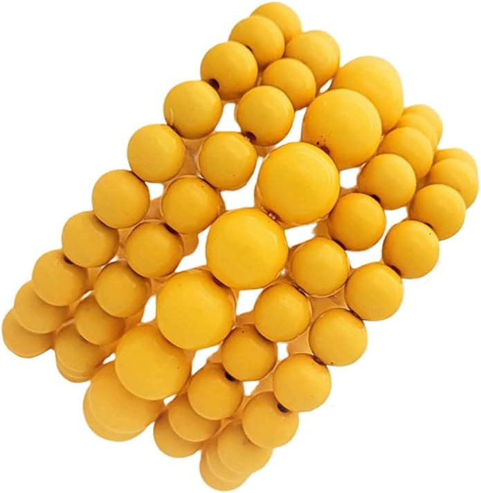 Women's Faux Pearl Stretch Bracelet 5 PCS Set | Amazon (US)