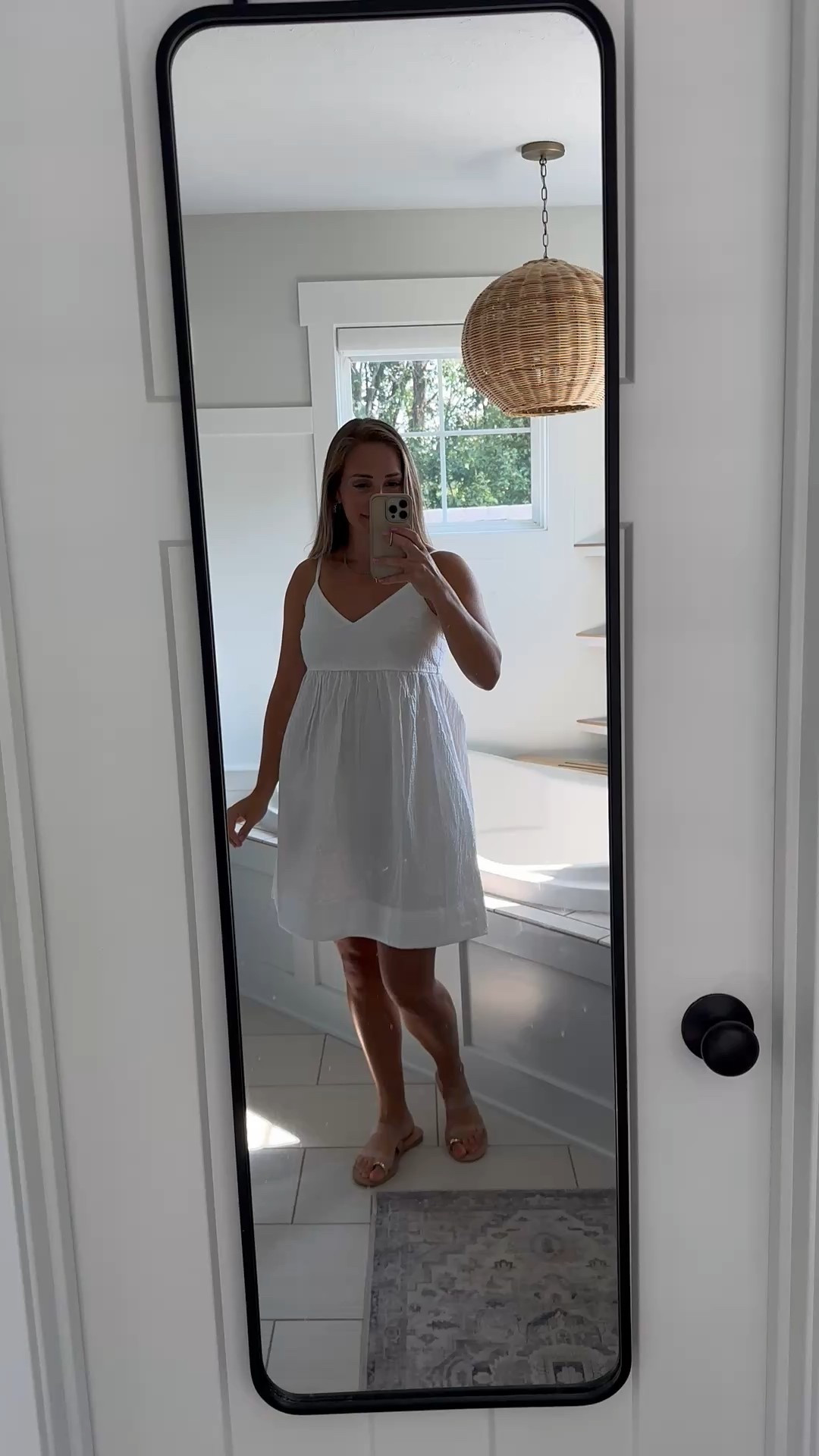 Love this fun little summer dress! I’m going to wear it again to a country concert with 👢:)

Love the fabric and adjustable straps!

Wearing size small 
Sandals tts - on clearance!

#LTKShoeCrush #LTKFindsUnder50 #LTKSaleAlert