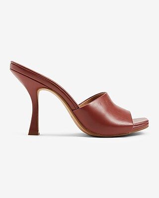 Square Toe Mid Heeled Sandals | Express