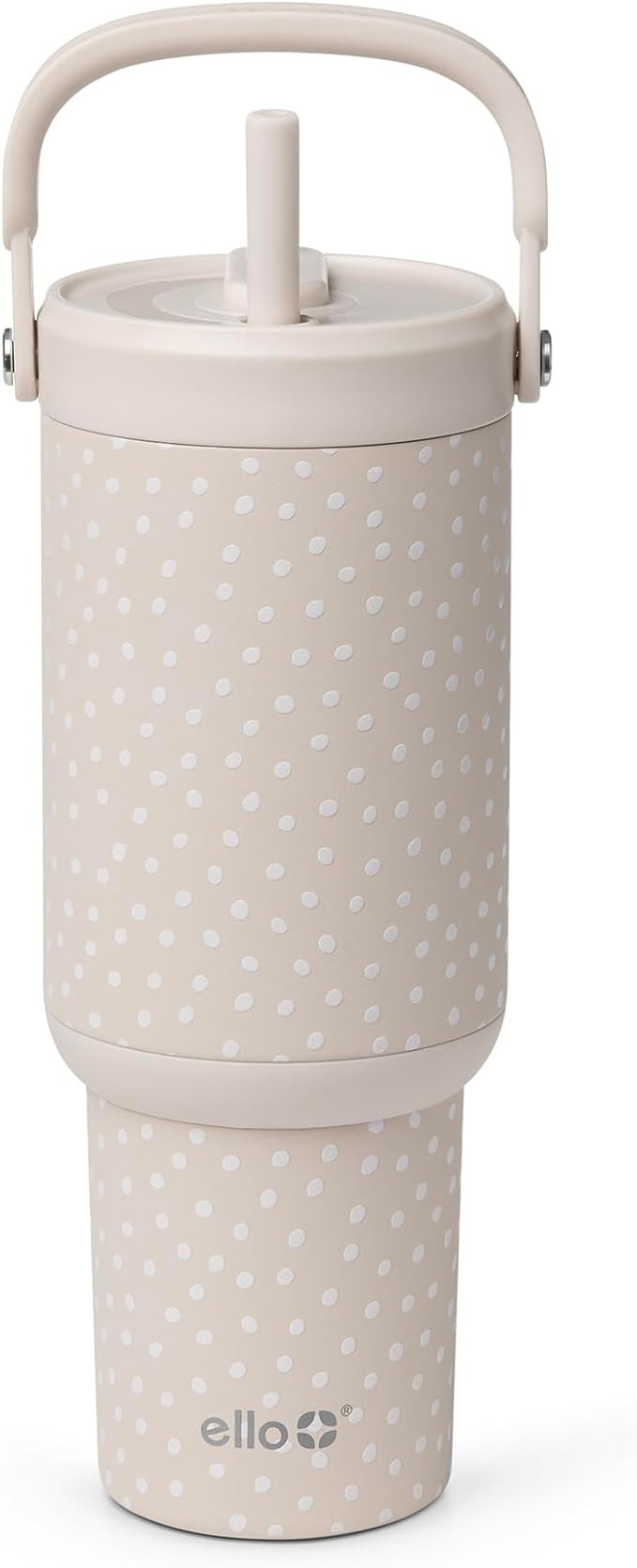 Ello Oasis Go+ 26oz Tumbler with Top Handle and Retracting Straw | Reusable Insulated Stainless S... | Amazon (US)