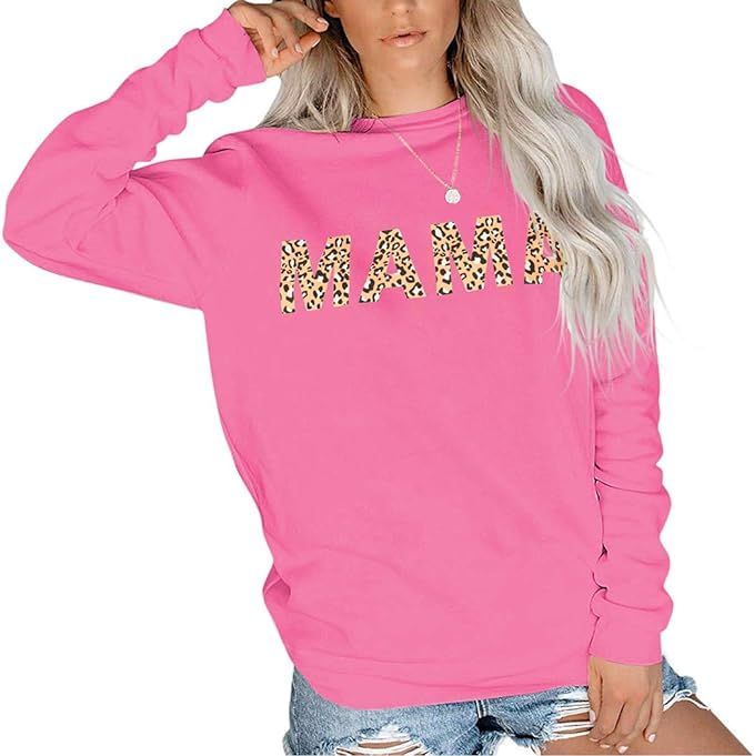 SUUKSESS Women Sweatshirts Graphic Pullover Tops Long Sleeve Fashion Shirts | Amazon (US)
