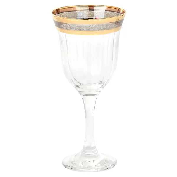 Melania 9 oz. Glass Goblet (Set of 6) | Wayfair North America