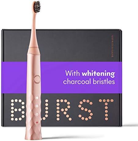 BURST Electric Toothbrush with Charcoal Sonic Toothbrush Head Gift Set, Special Edition Rose Gold | Amazon (US)