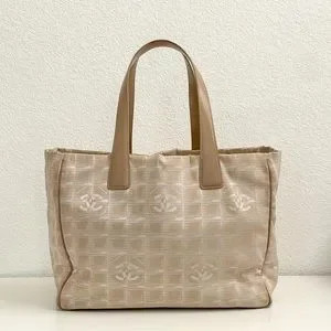 Chanel Beige Nylon Travel Tote Bag | Poshmark