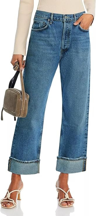 KUNMI Jeans for Women Wide Leg Baggy High Waist Boyfriends Straight Leg Stretchy Denim Pants Tren... | Amazon (US)