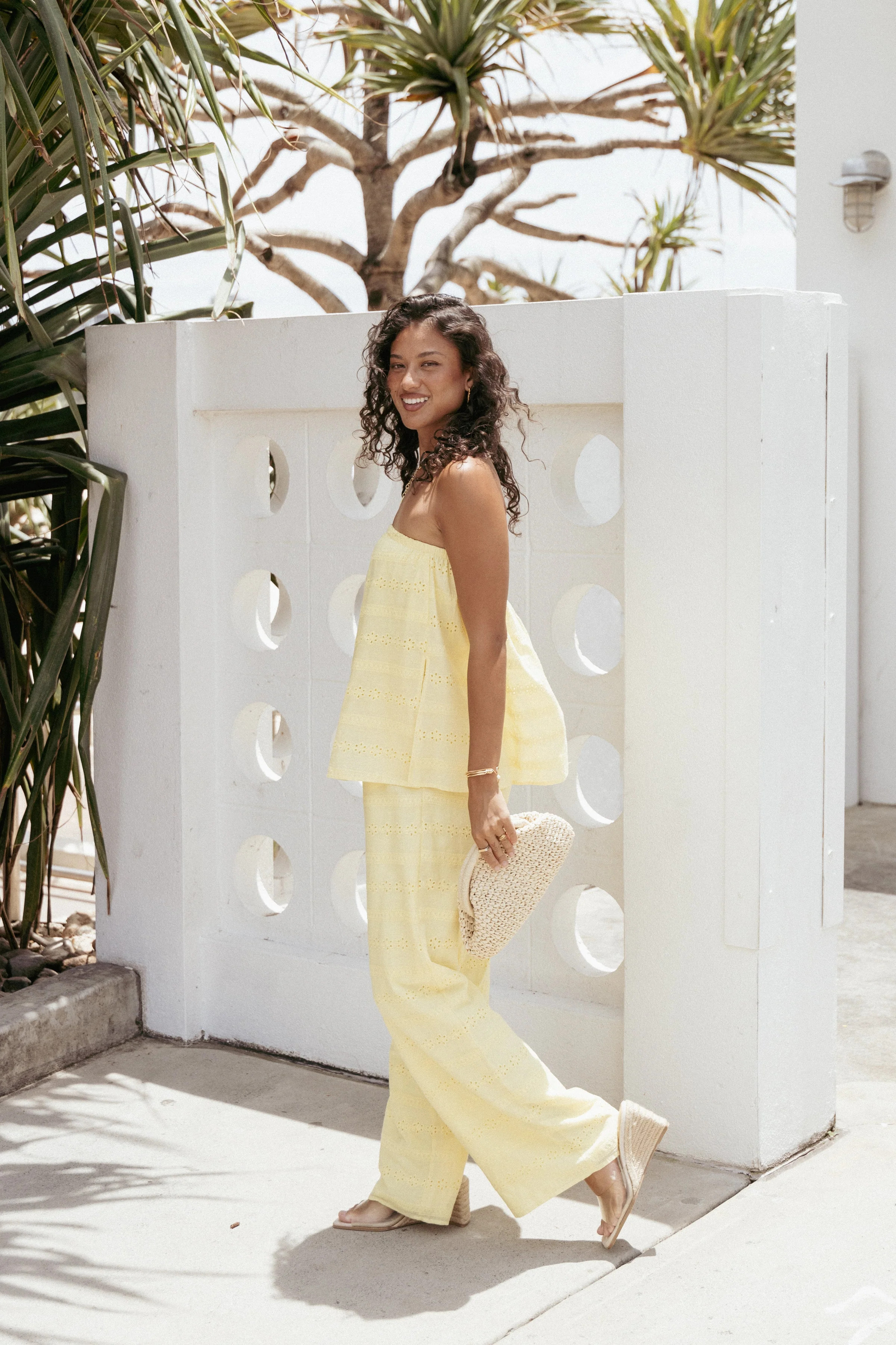 Michele Strapless Jumpsuit - Butter Yellow | Petal & Pup (US)