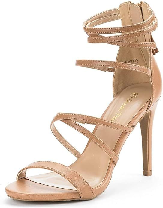 DREAM PAIRS Women's Show High Heel Dress Pump Sandals | Amazon (US)