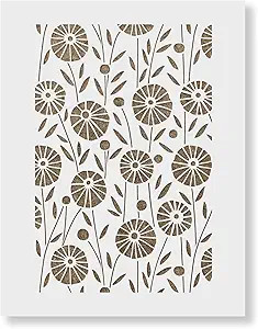 Posies Garden Pattern Wall Stencil - Reusable, Durable, Laser Cut in America - This DIY Wall Patt... | Amazon (US)
