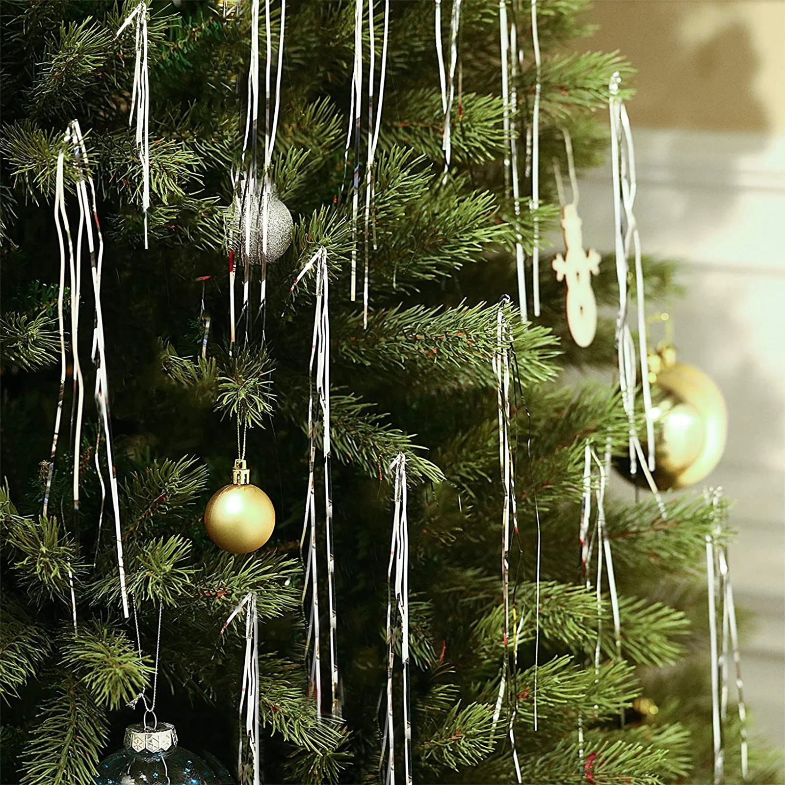 Silver Tinsel Icicles, 1000 Count, by Holiday Time | Walmart (US)