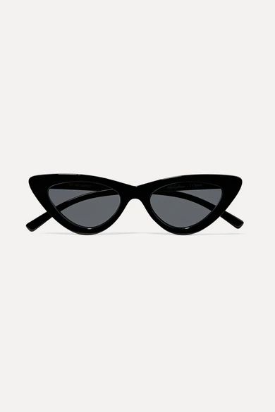 Le Specs - Adam Selman The Last Lolita Cat-eye Acetate Sunglasses - Black | NET-A-PORTER (US)